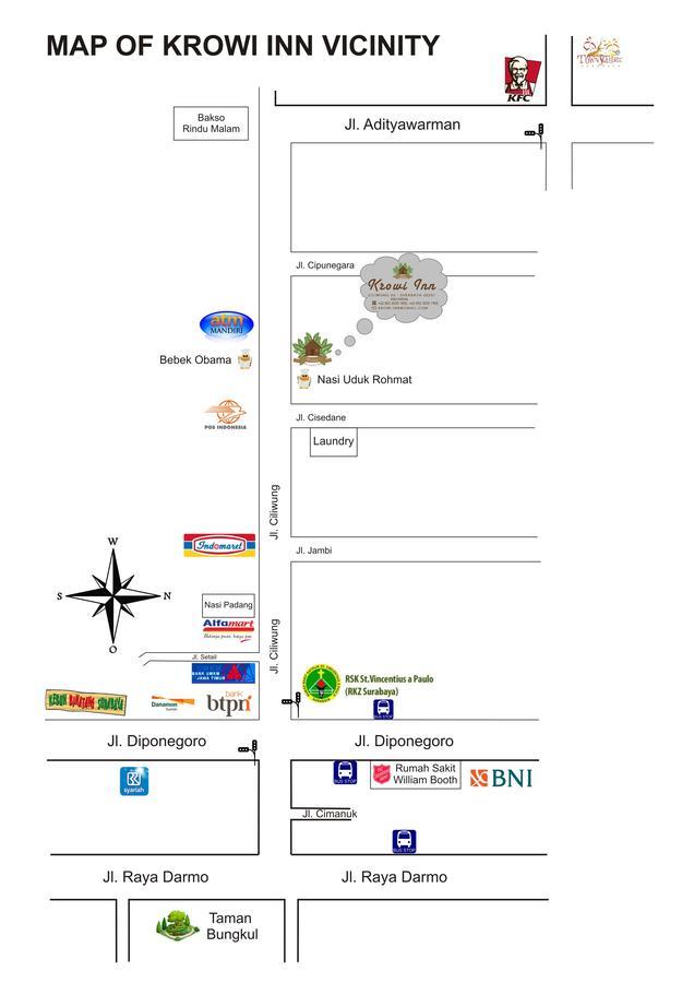 Krowi Inn สุราบายา ภายนอก รูปภาพ